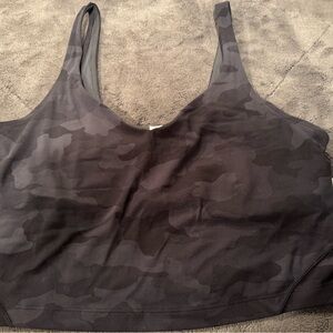 New Lululemon Black Camo Align Tank Sports Bra 12